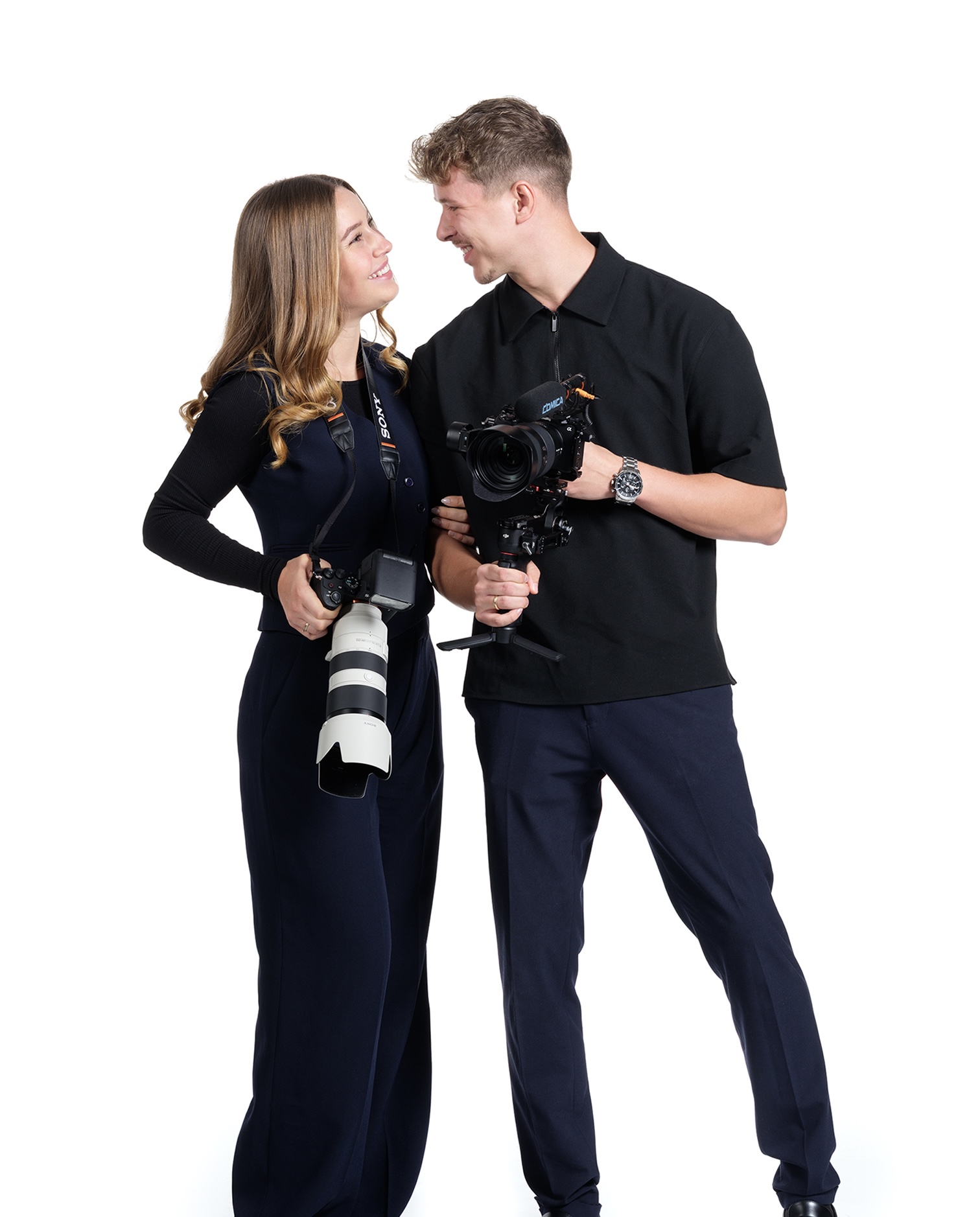 Jana und Tobias Benske bei der Arbeit